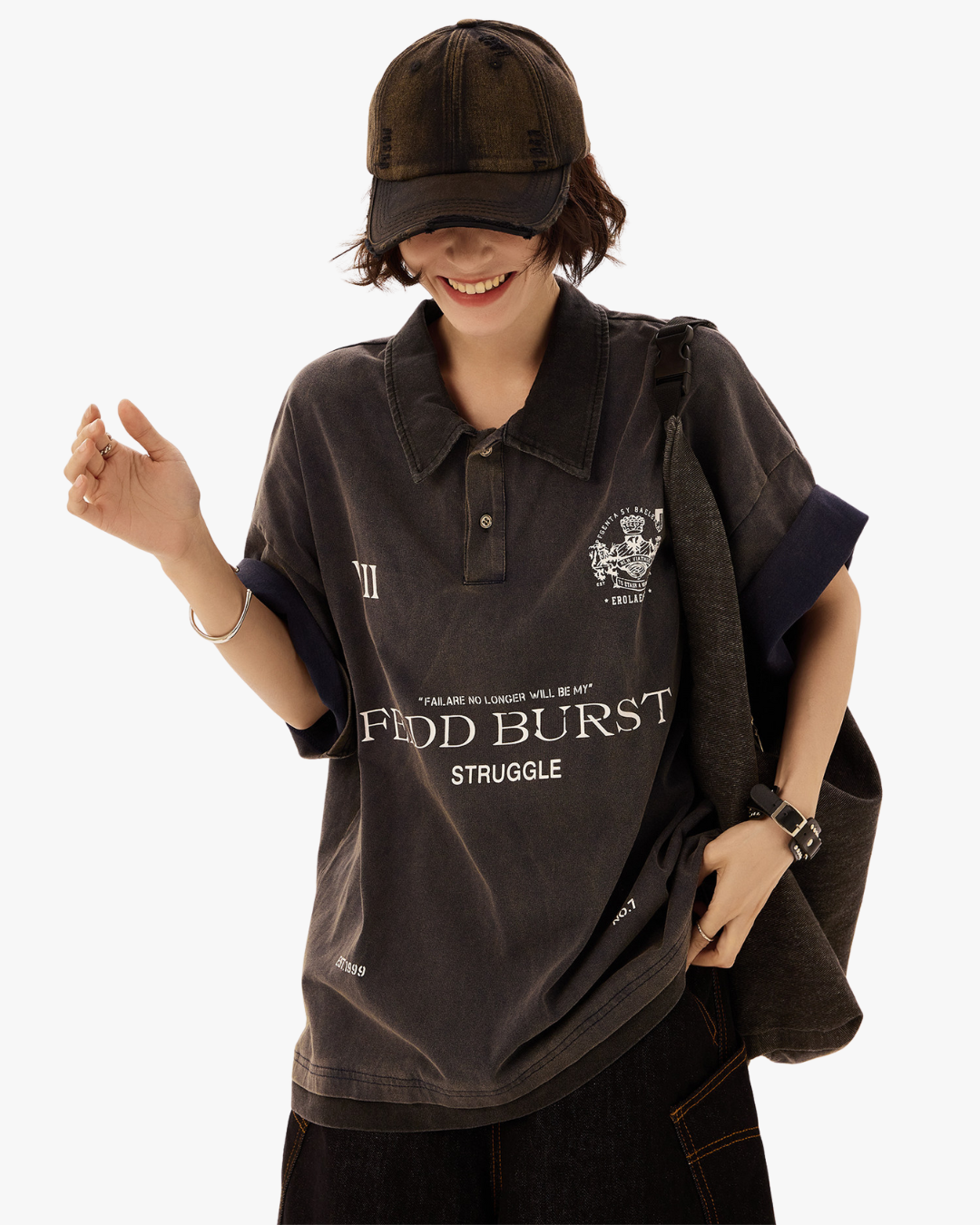 Struggle Graphic Oversized Polo