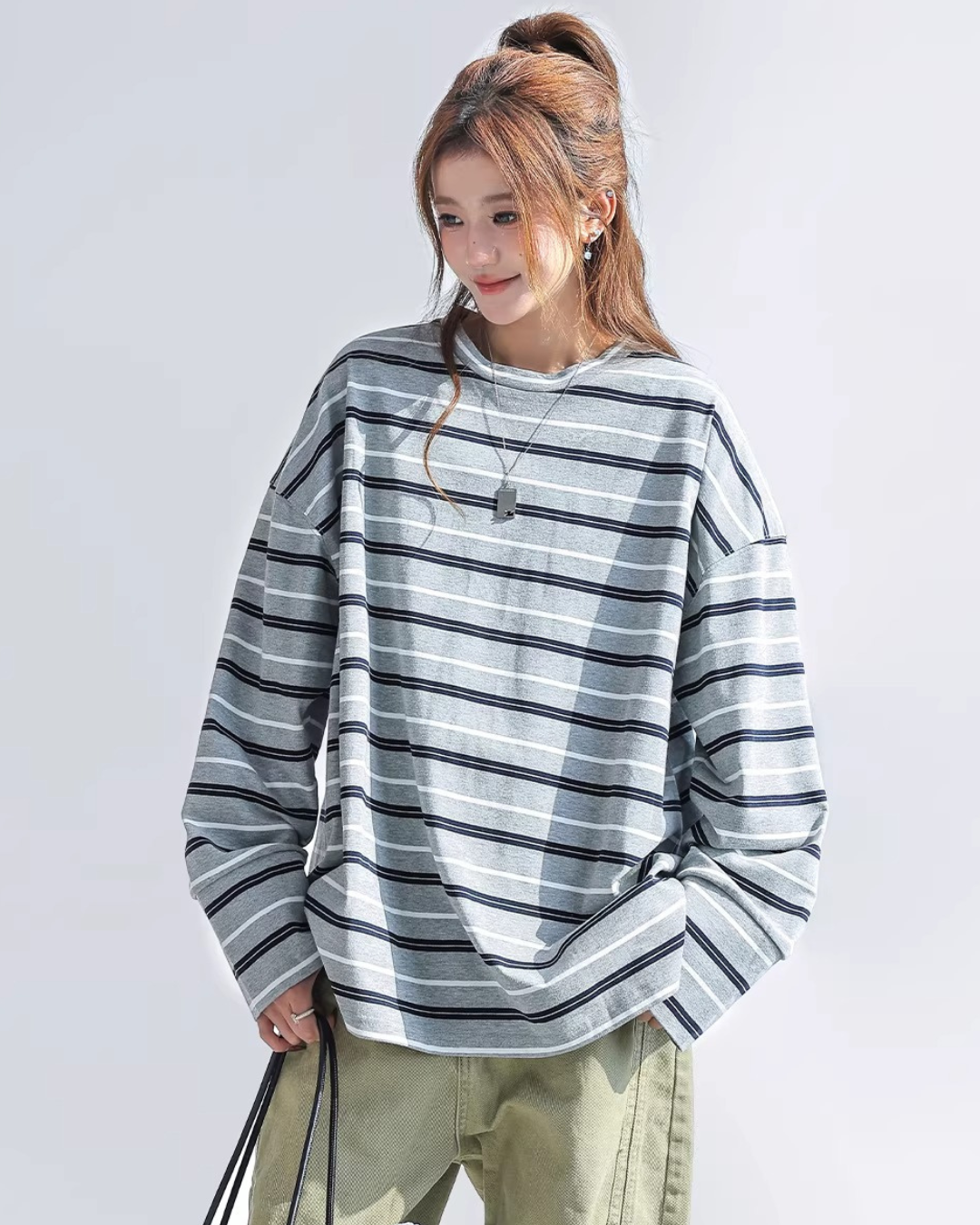Retro Marine Border Long Sleeve