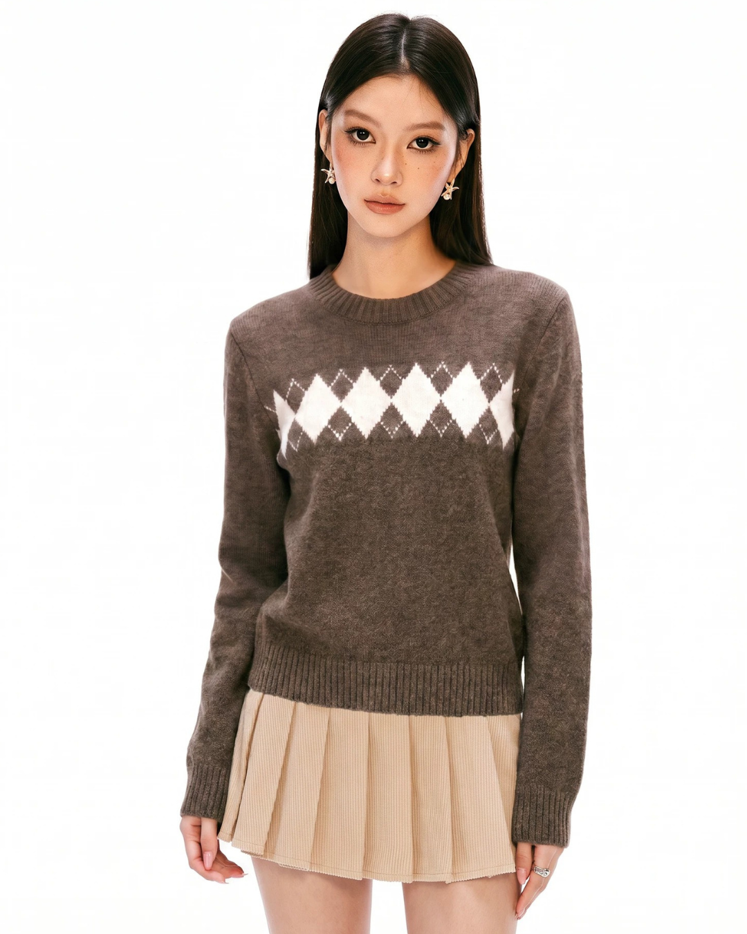 Argyle Band Knit