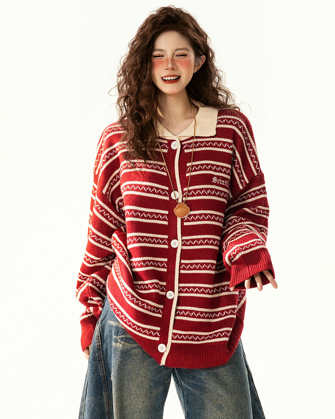 Folk Pattern Cardigan