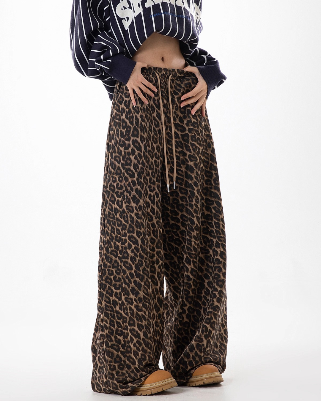 Bold Leopard Baggy Trousers