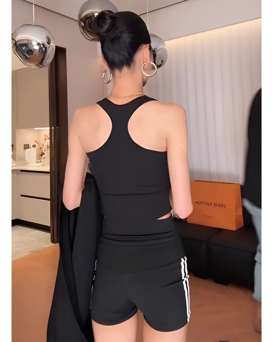 2-Type High Waist Side Line Leggings