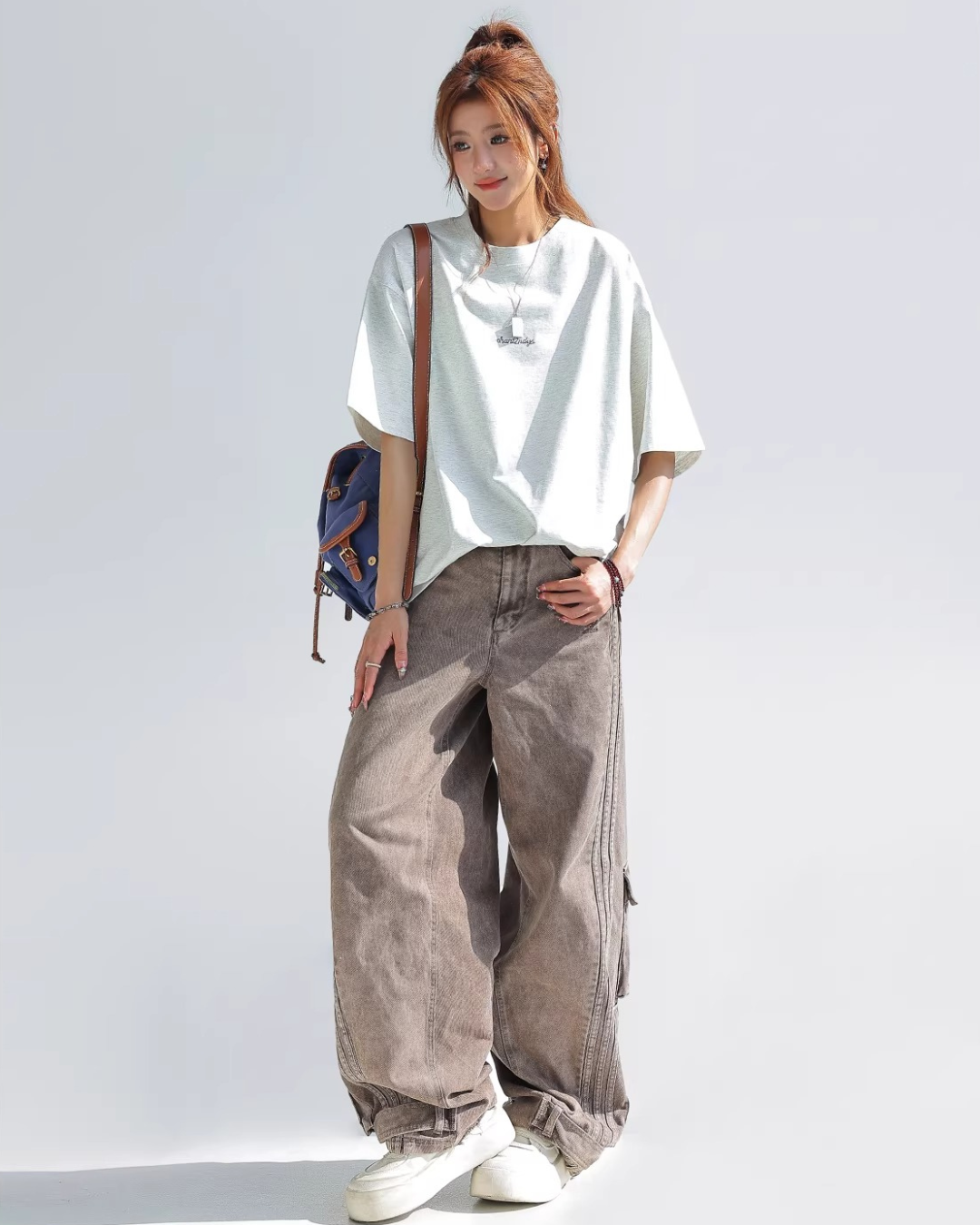 Colorful Flora Embroidery Tee