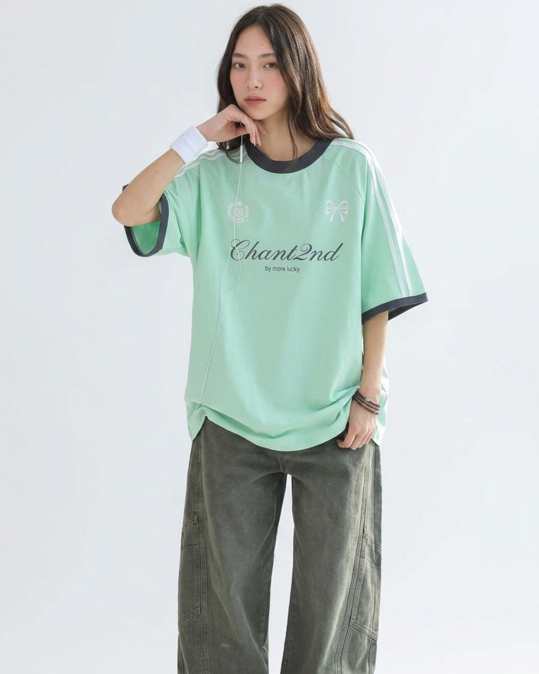 Bow Script Sporty Color Tee