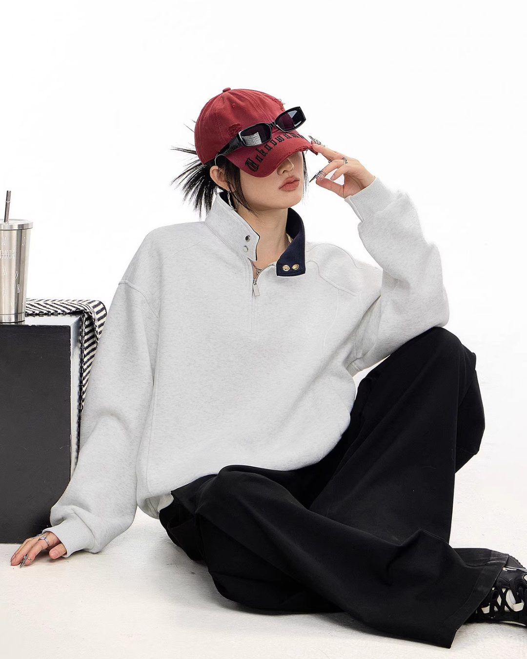 Half Zip Sweat Pullover