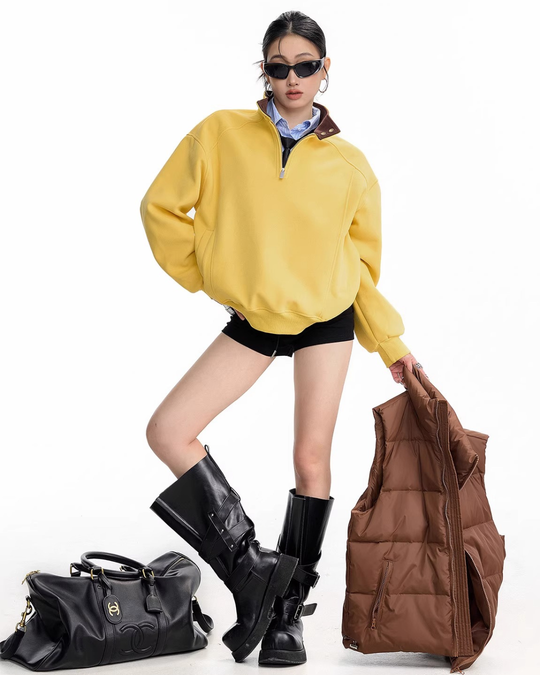 Half Zip Sweat Pullover