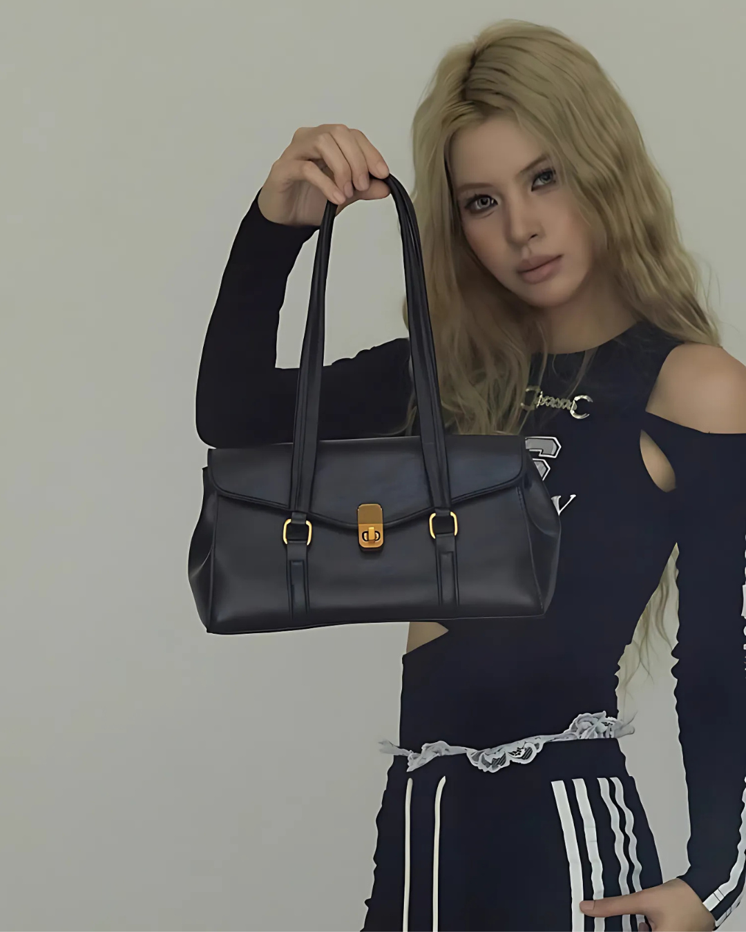 Vintage Style Vegaan Leather Handbag