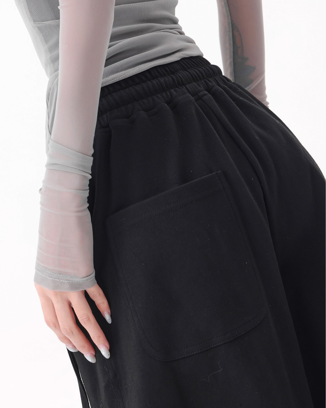 Dual Tone Zip Track Pants