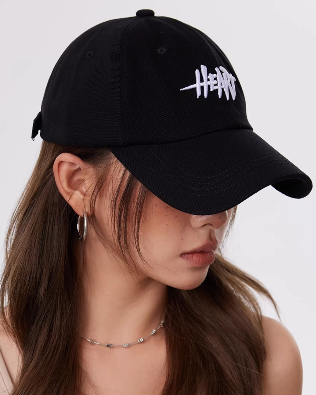 Heart Embroidery Cap