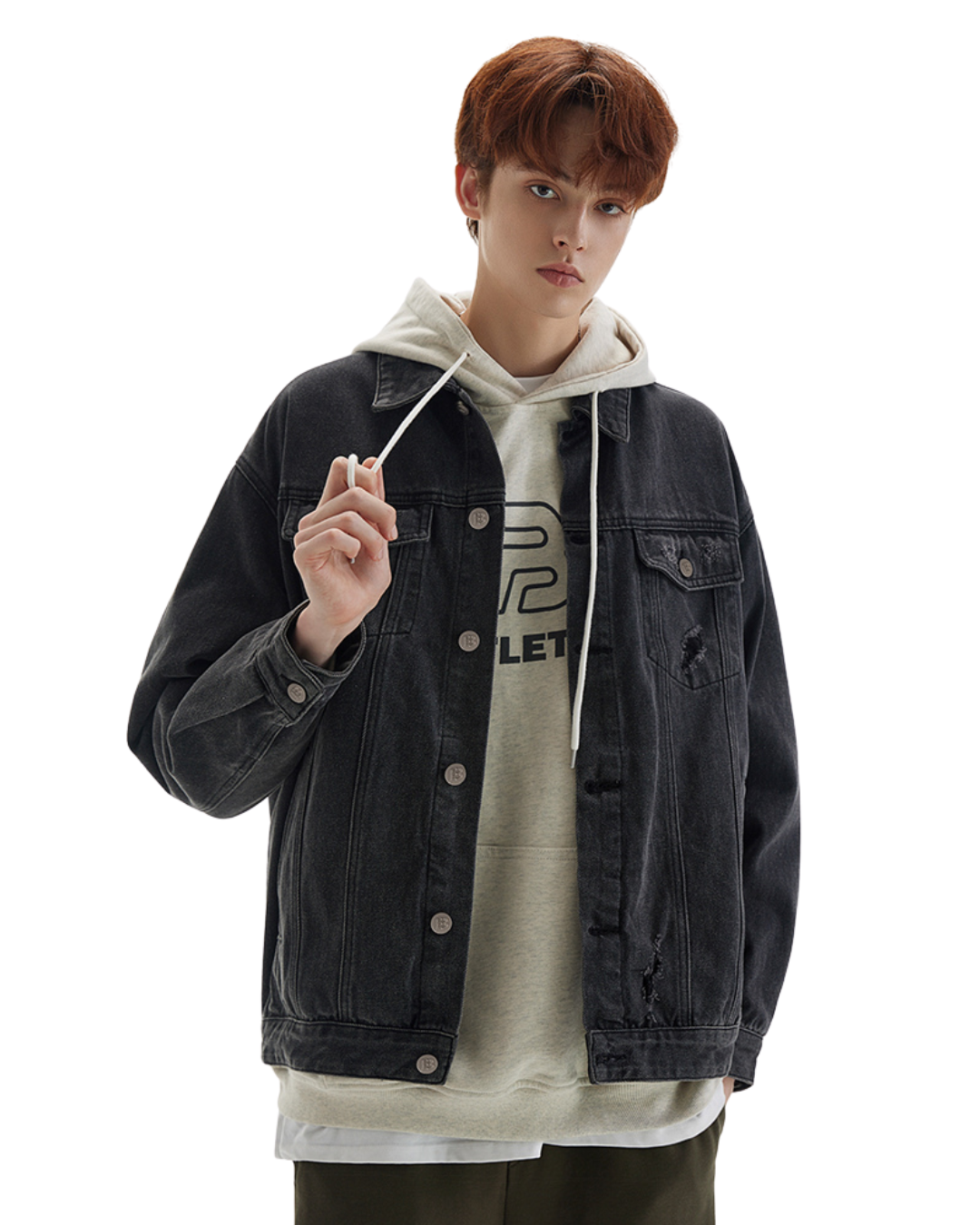 Damaged Loose Denim Jacket