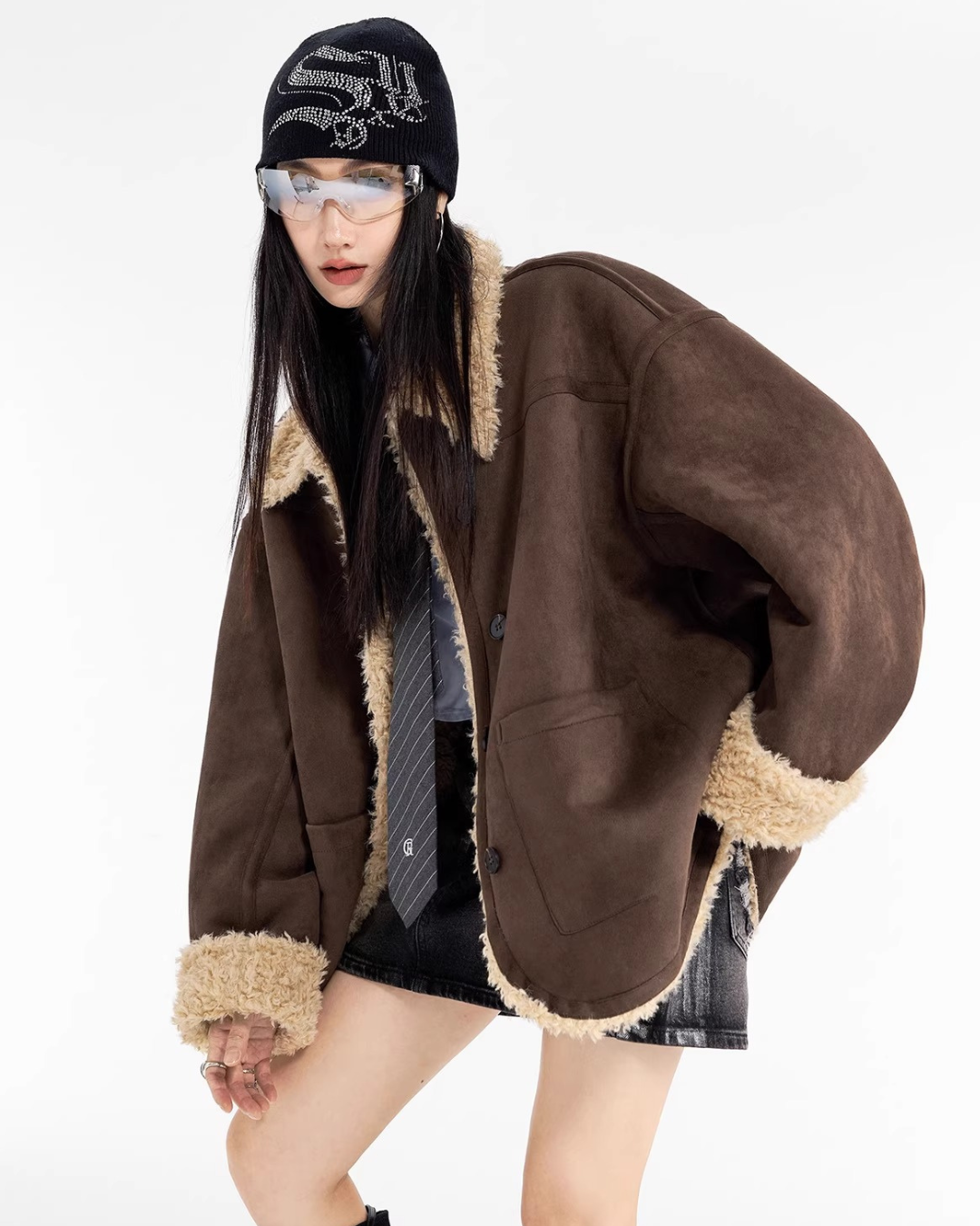Boa Shearling Oversized Jacket