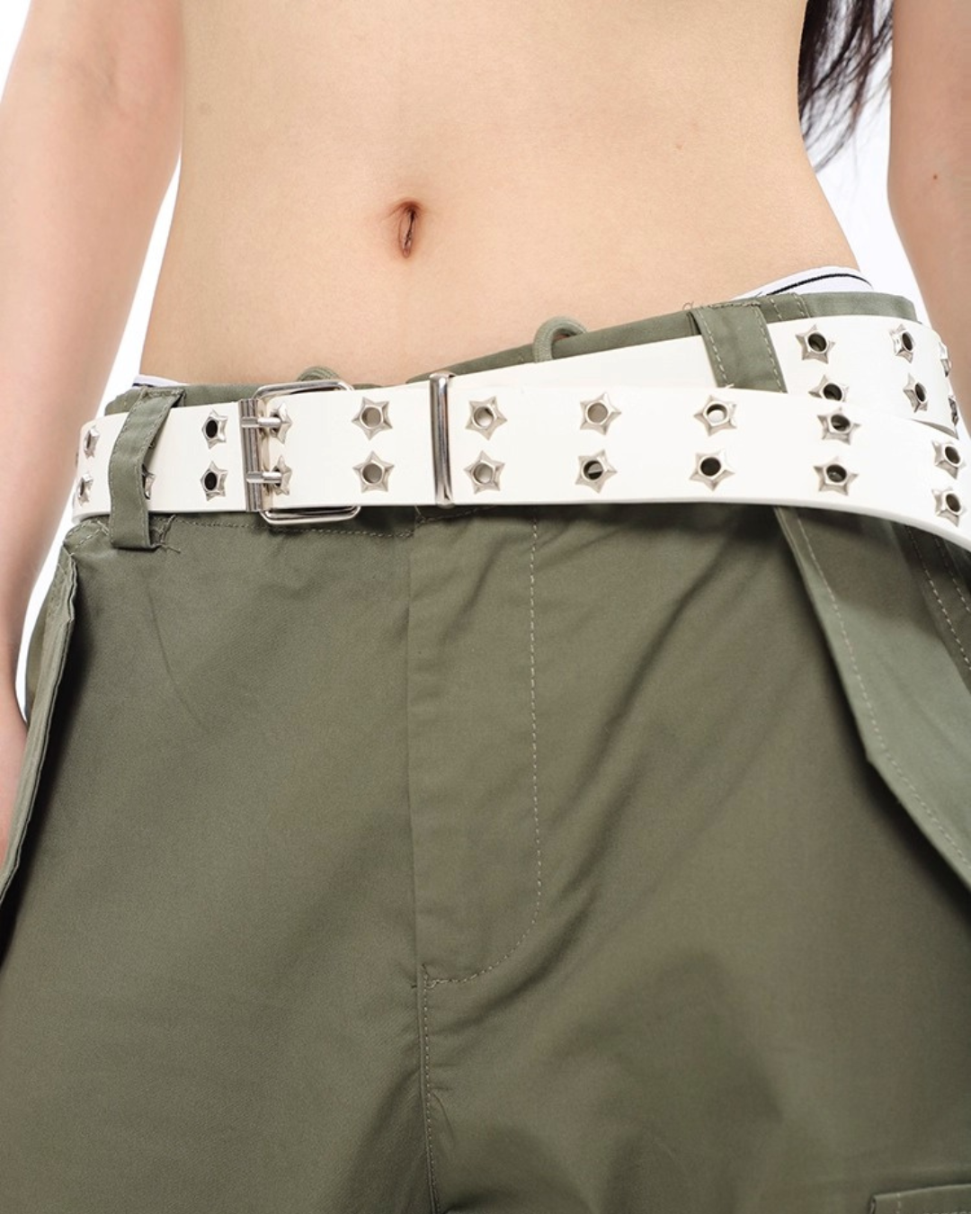 Star Hole Double Belt