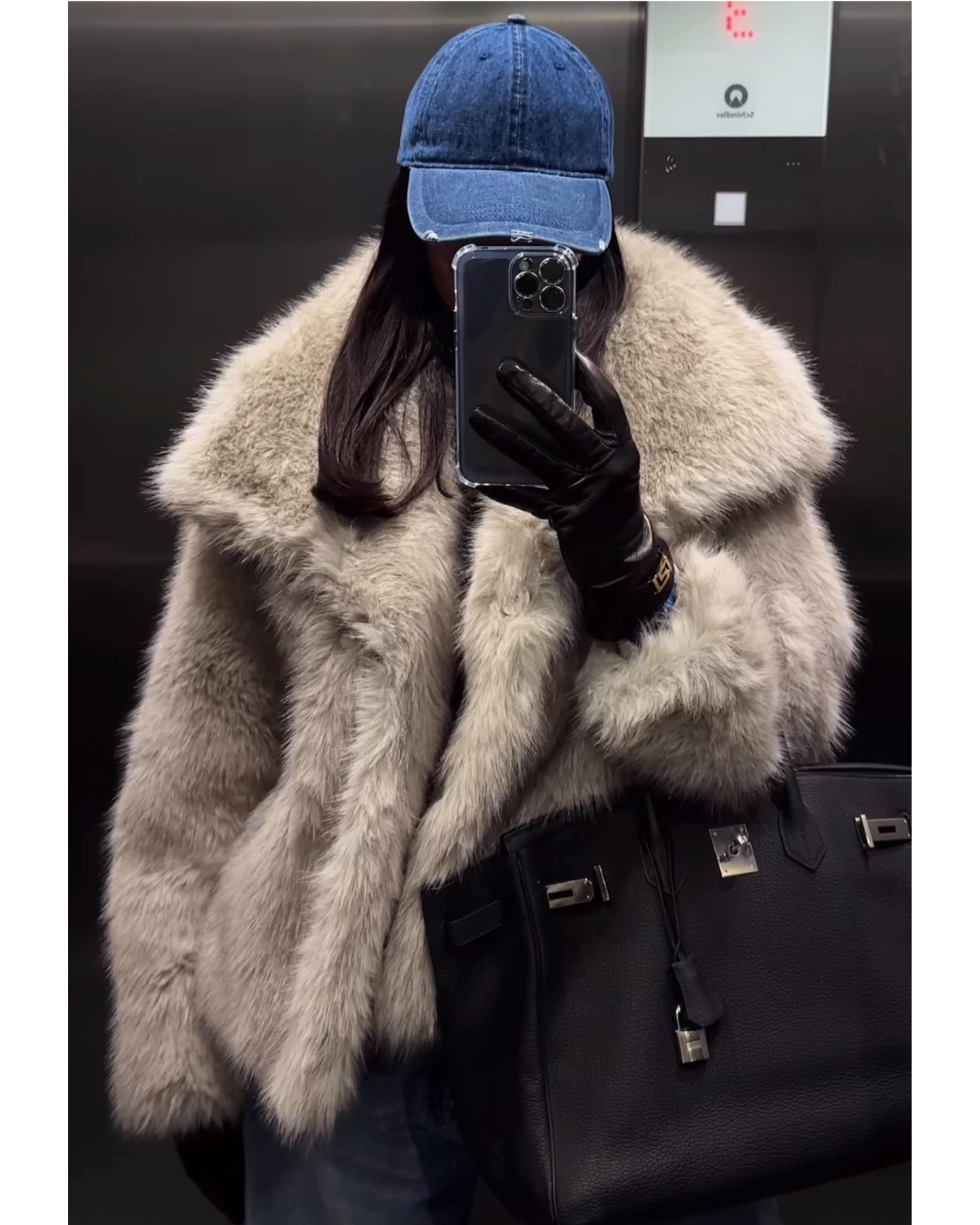 Voluminous Faux Fur Jacket