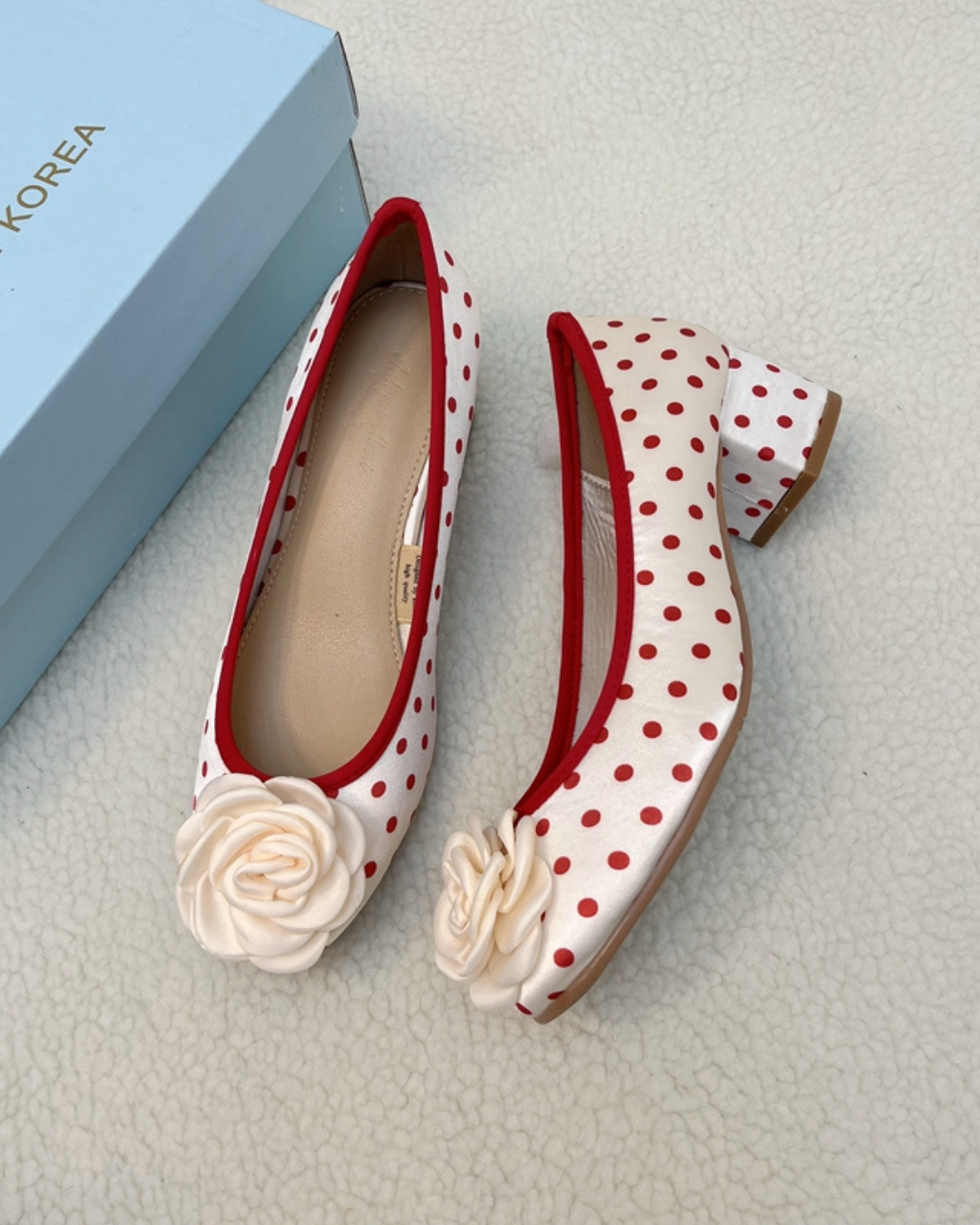 Retro Ballet Rose Pumps