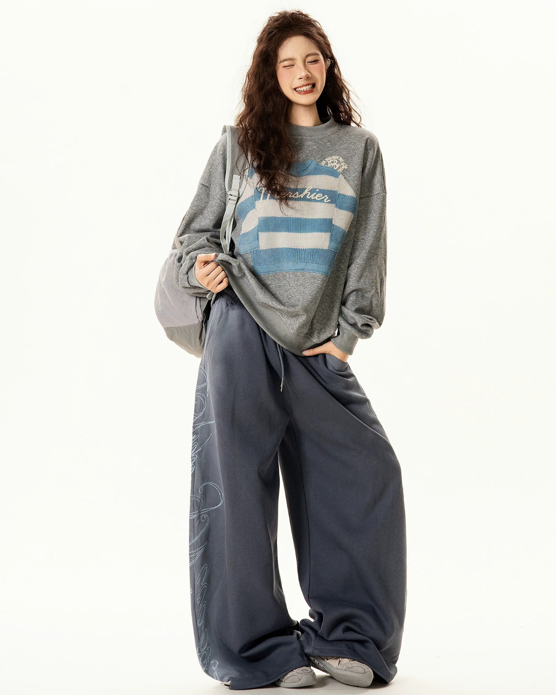 Knit Patch Sweatshirt
