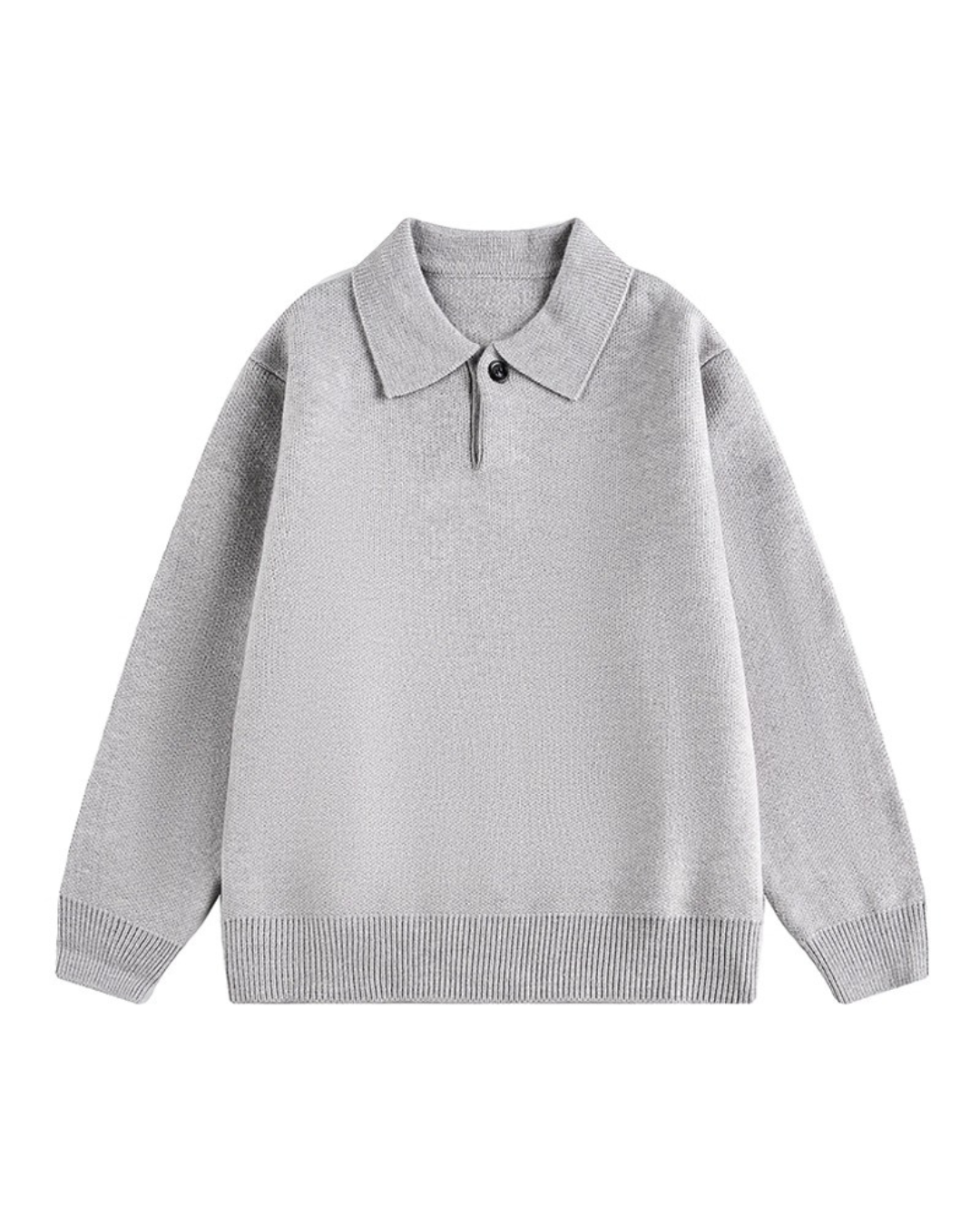 Open Collar Knit Pullover