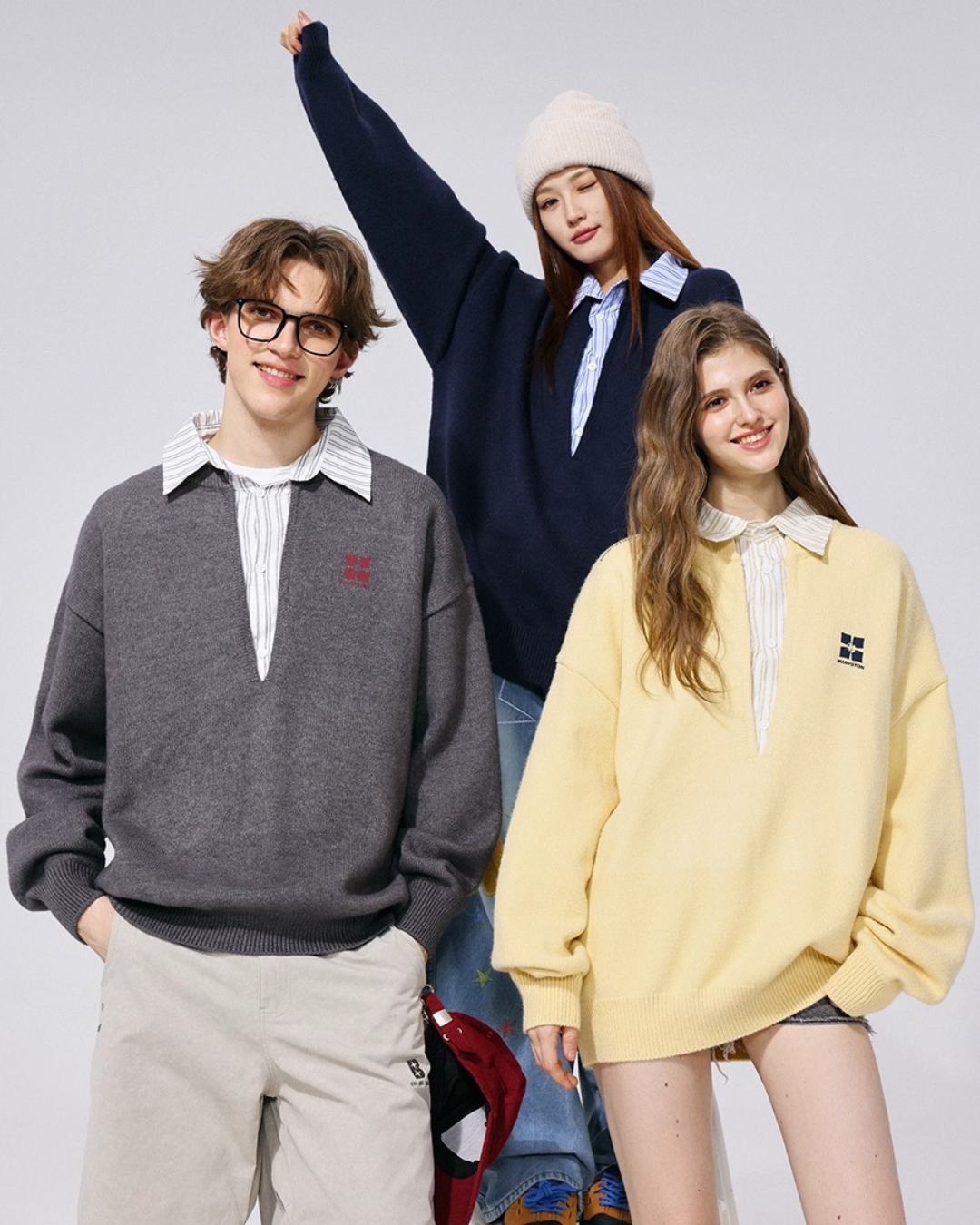 Layered Collar Knit Top