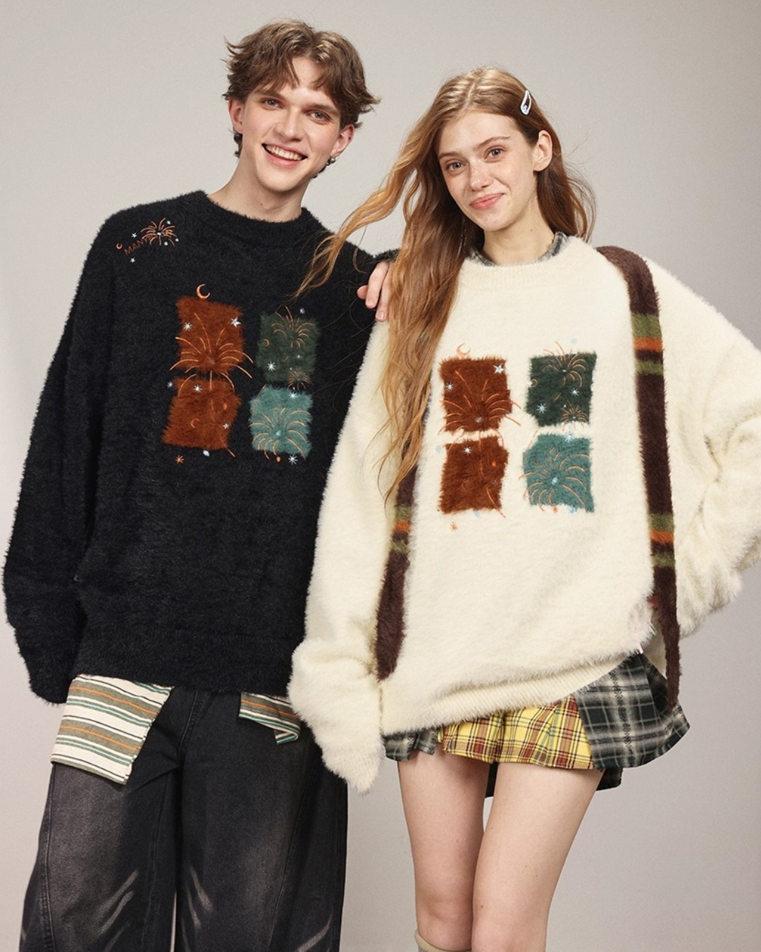 Firework Patch Knit Sweater