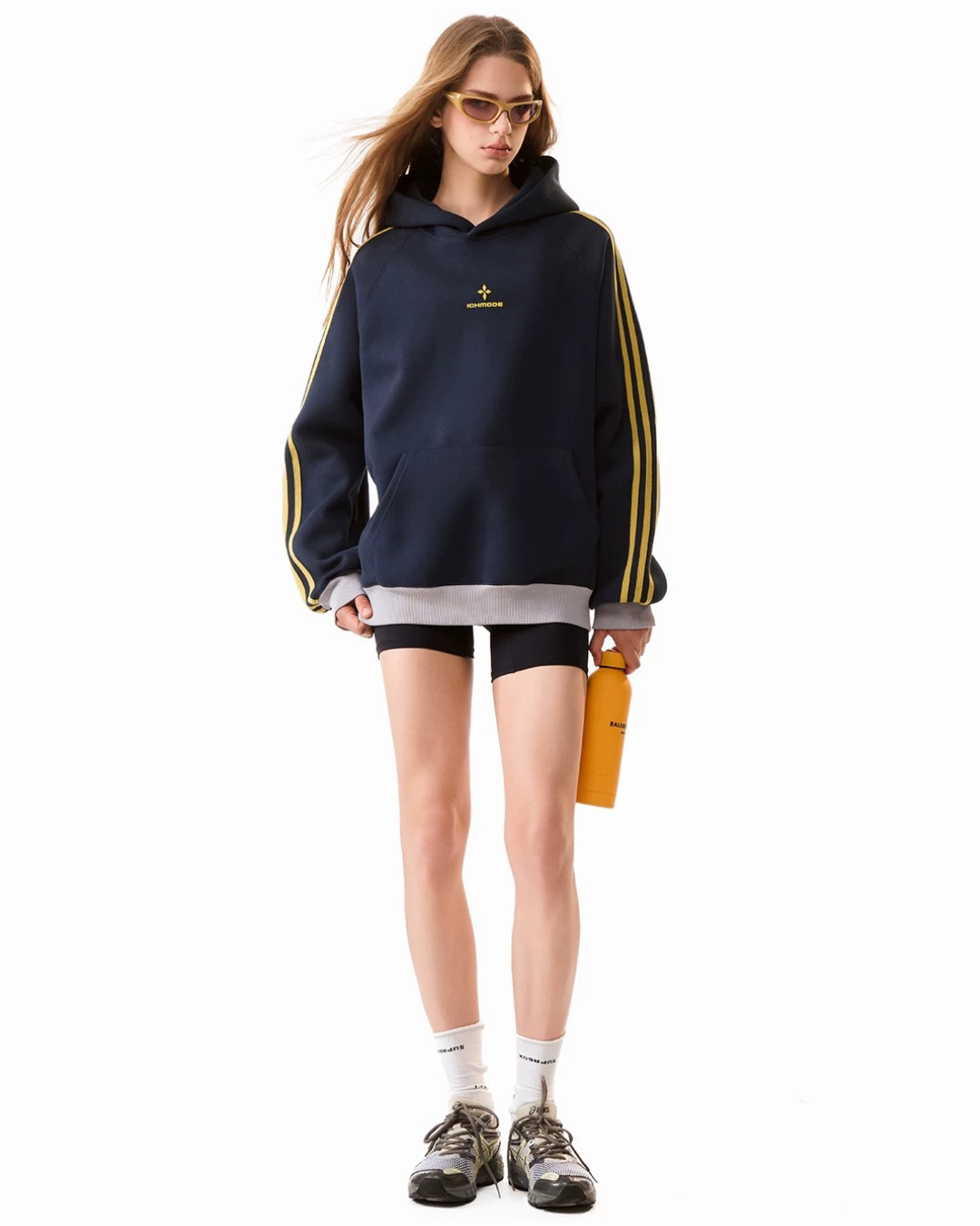Contrast Cuff Hoodie