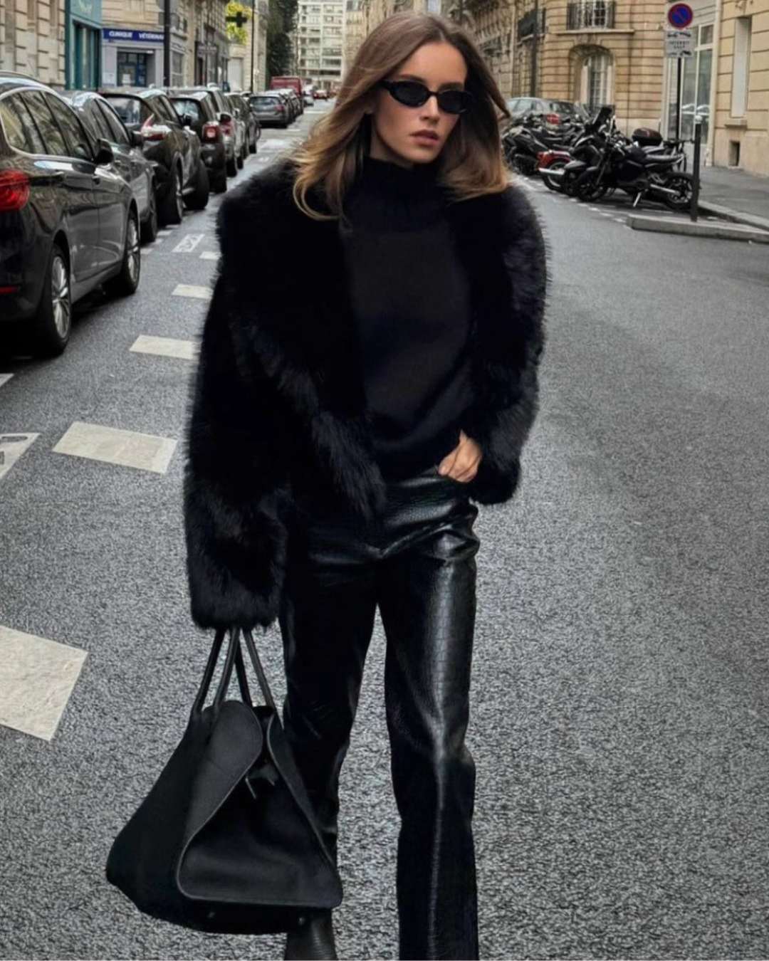 Noir Luxe Fur Jacket