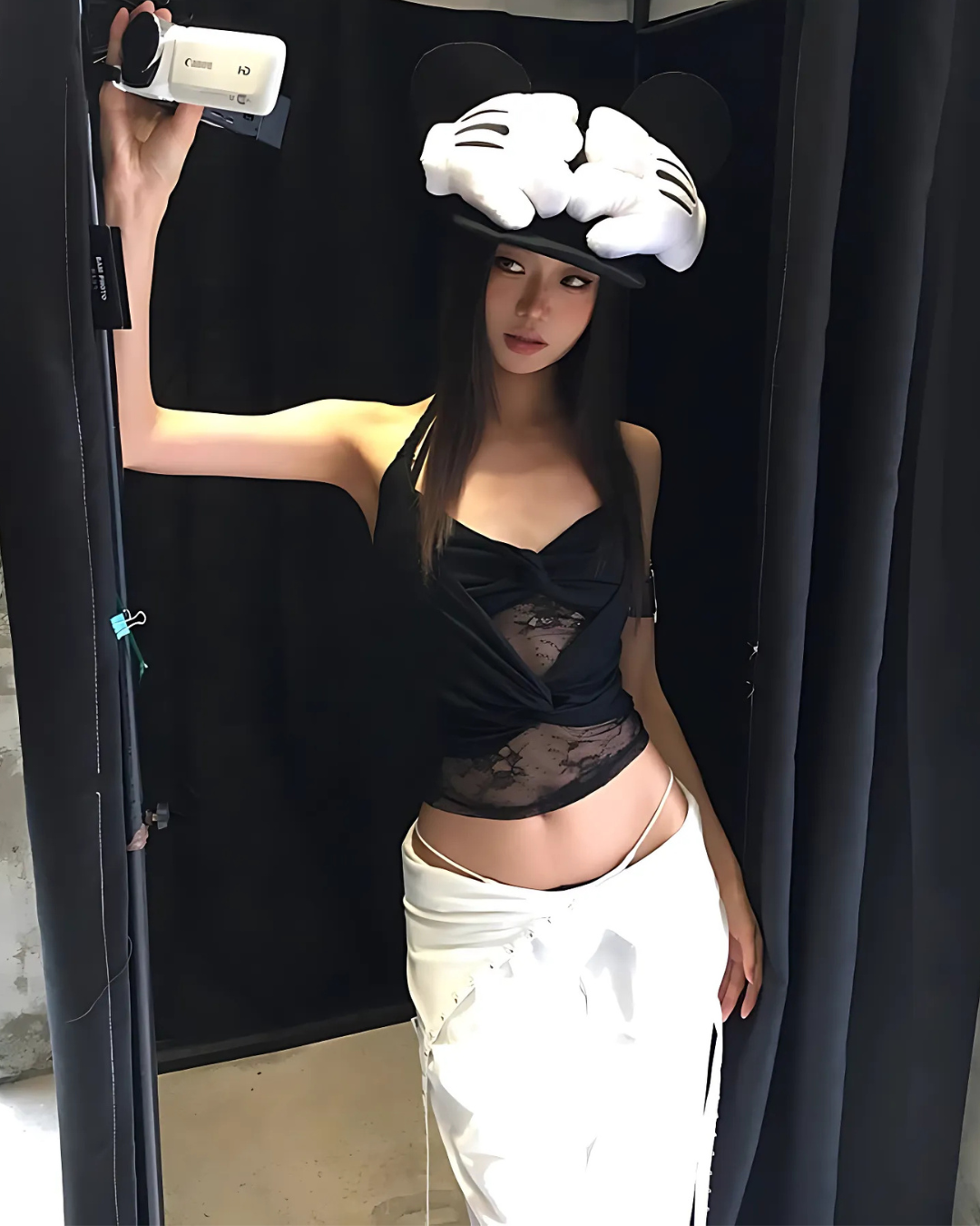 Lace Panel Wrap Cami