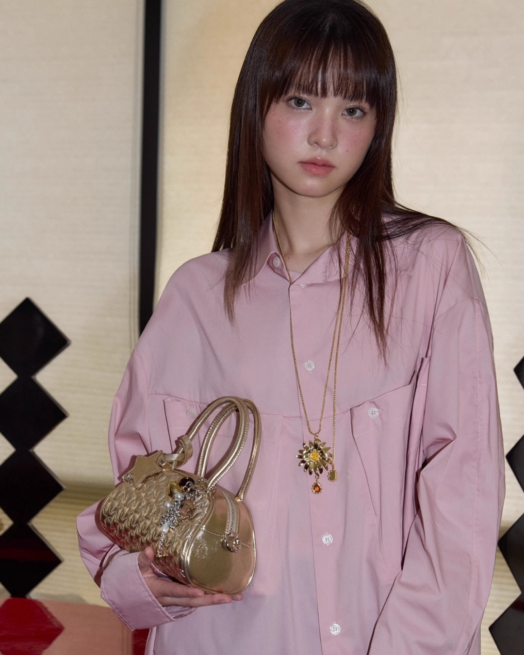 Star Gold Mini Clutch Bag