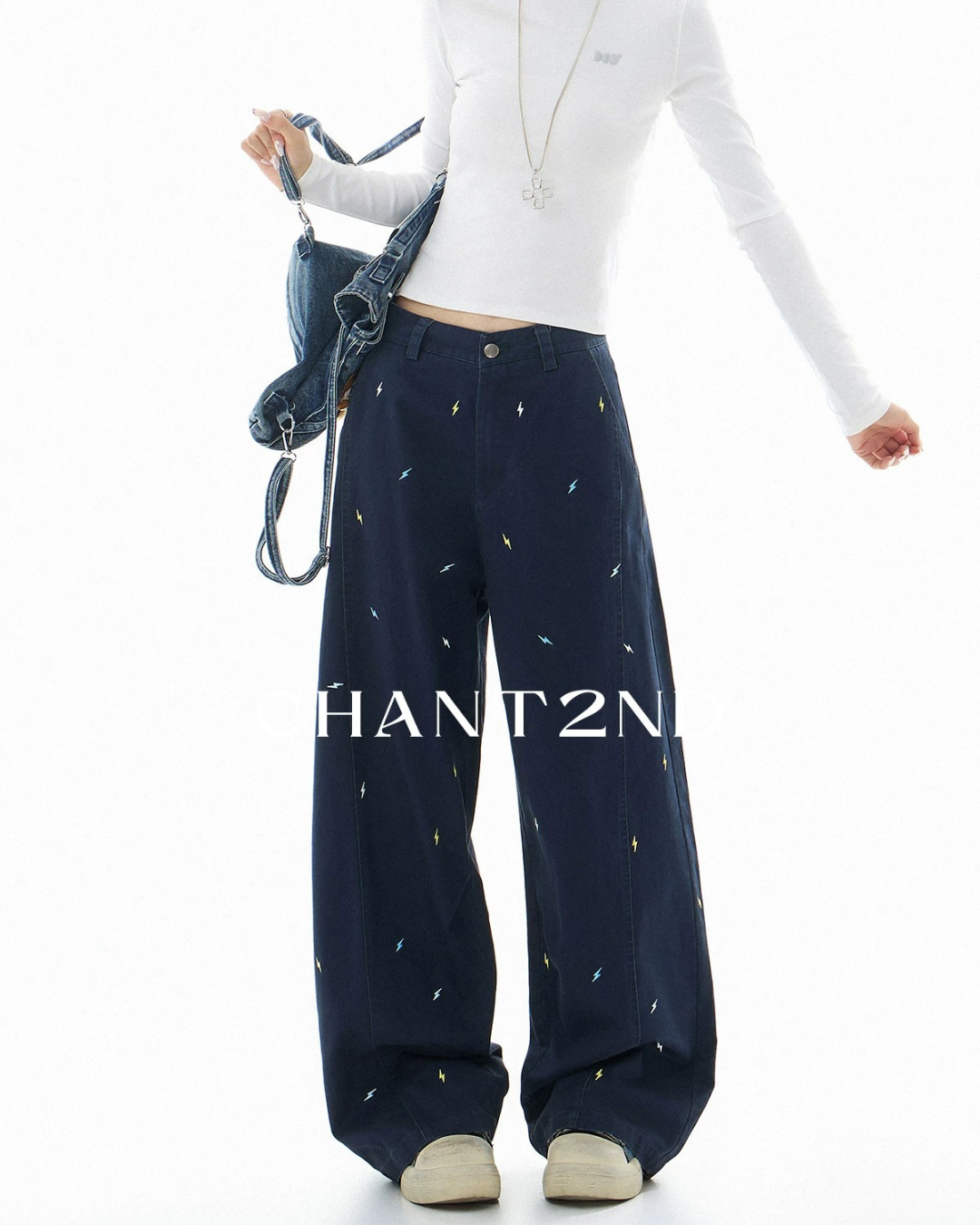 Embroidered Bolt Trousers