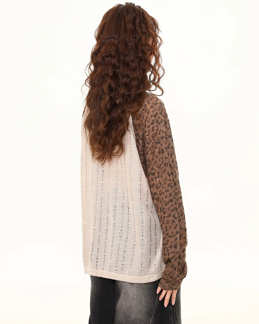 Leopard Grunge Raglan