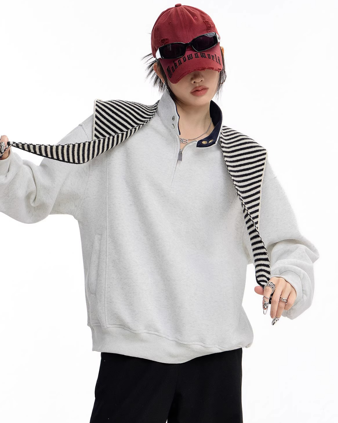 Half Zip Sweat Pullover