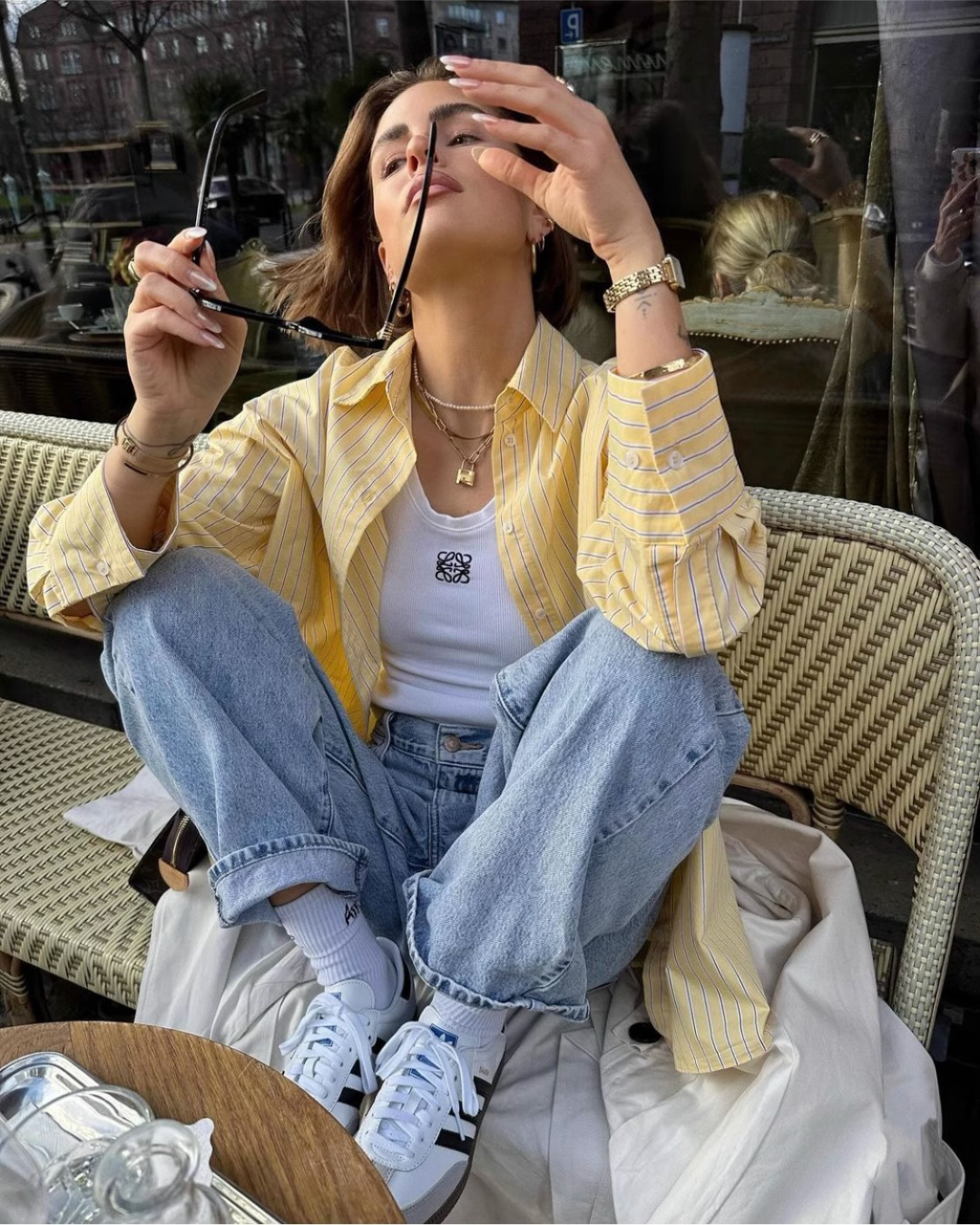 Butter Yellow Stripe Shirt