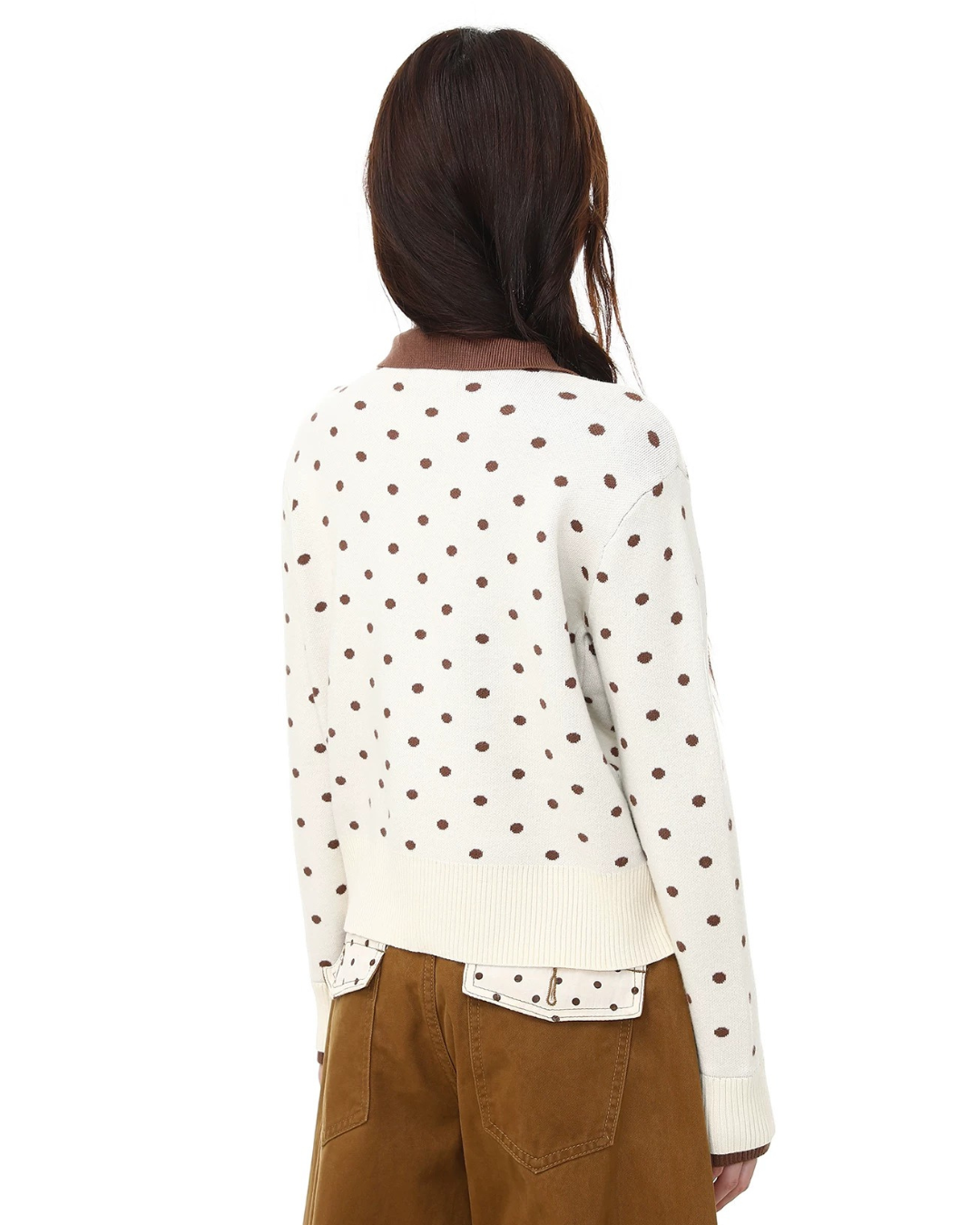 Chocolate Dot Cardigan