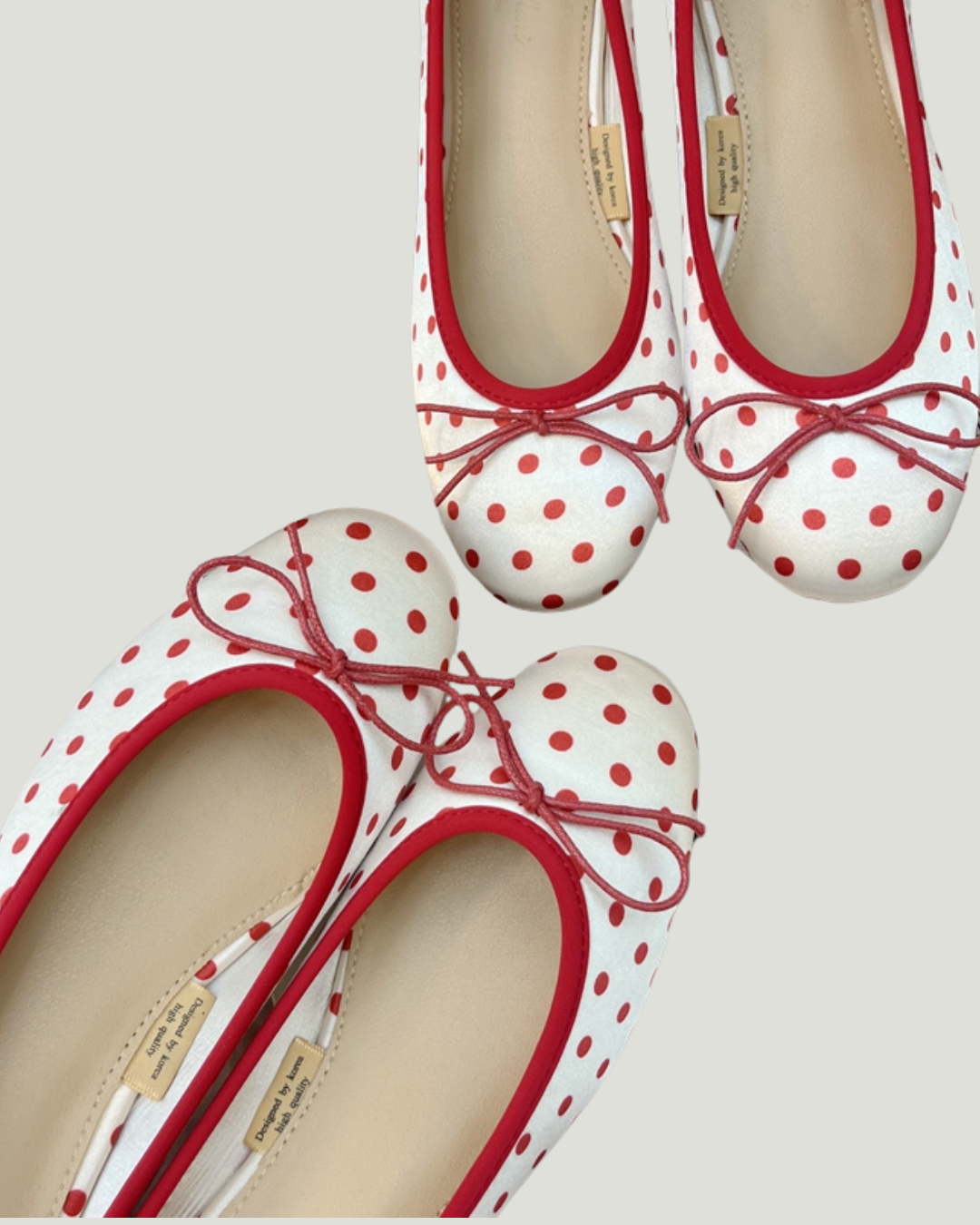 Retro Ballet Ribbon Pumps