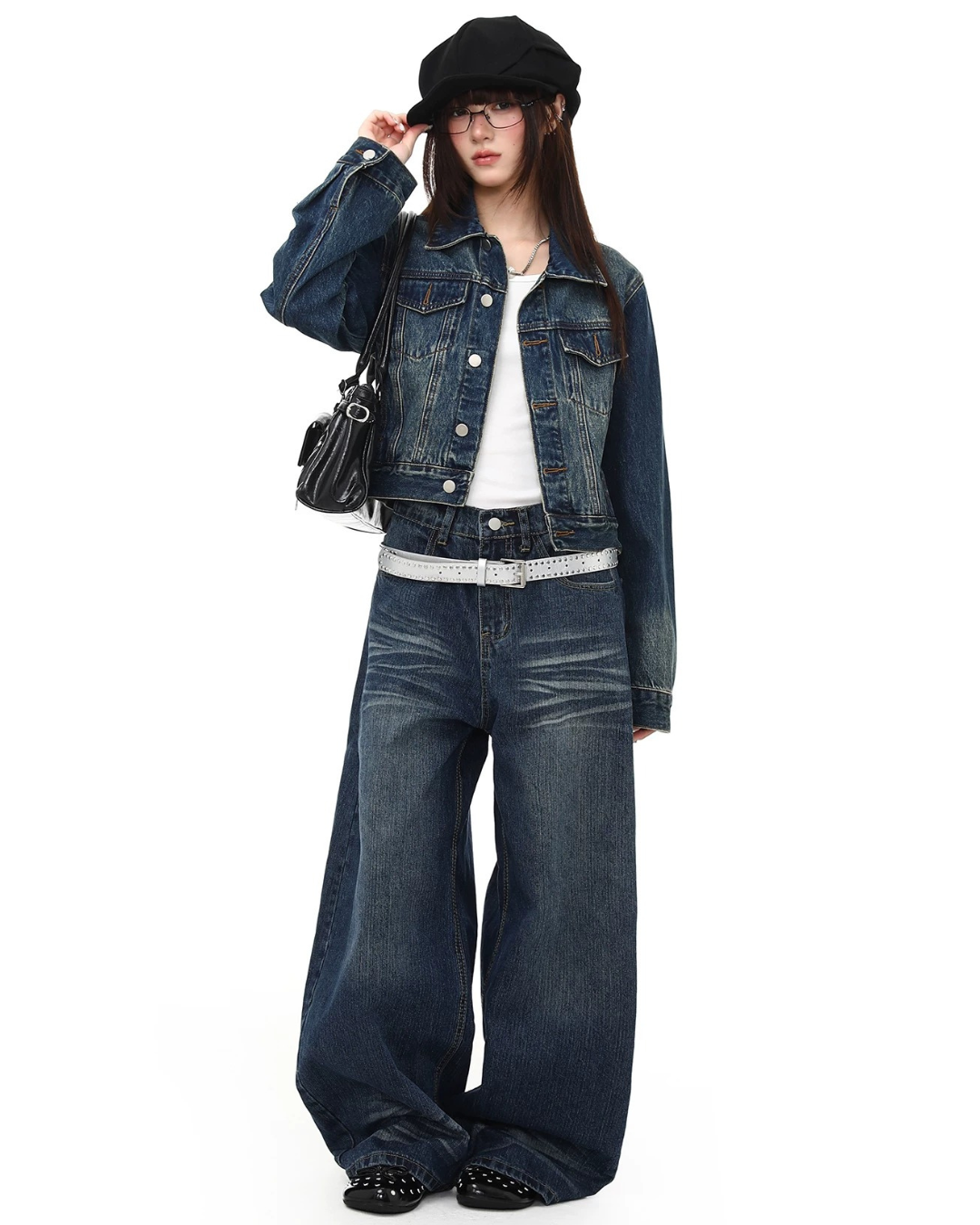 Indigo Crop Denim Jacket
