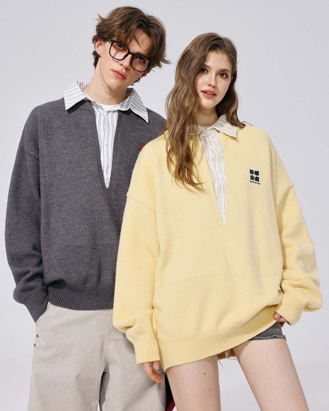 Layered Collar Knit Top