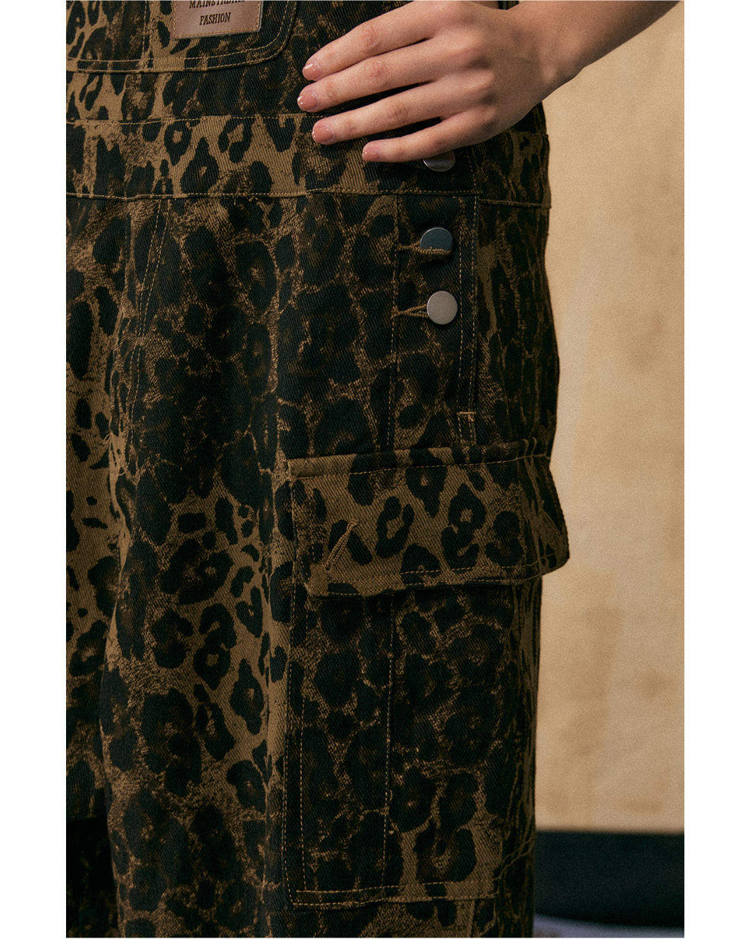 Leopard Print Overalls
