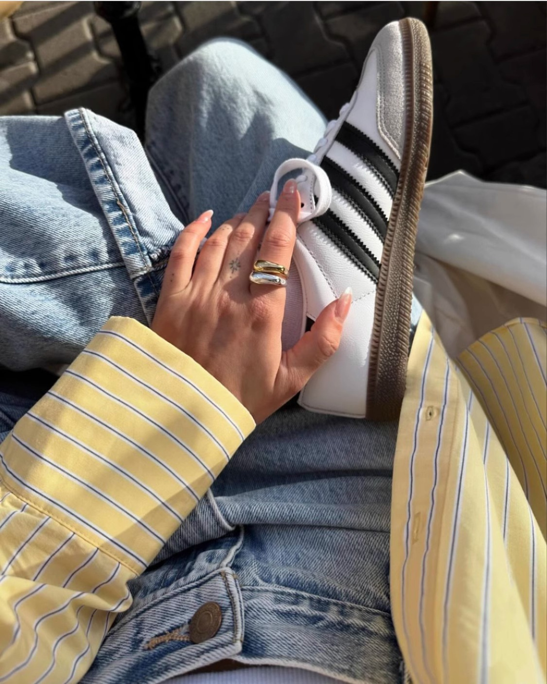 Butter Yellow Stripe Shirt