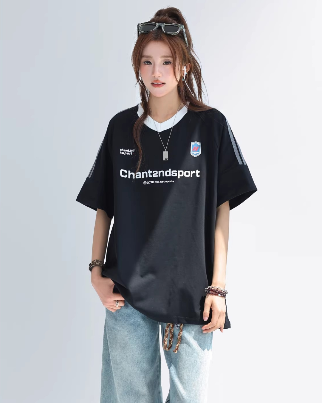 Sport V-neck Soccer Tee