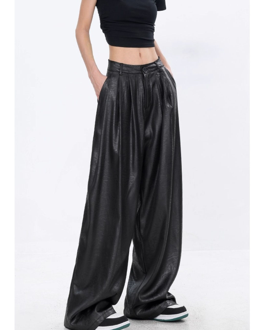 Urban Edge Faux Leather Trousers
