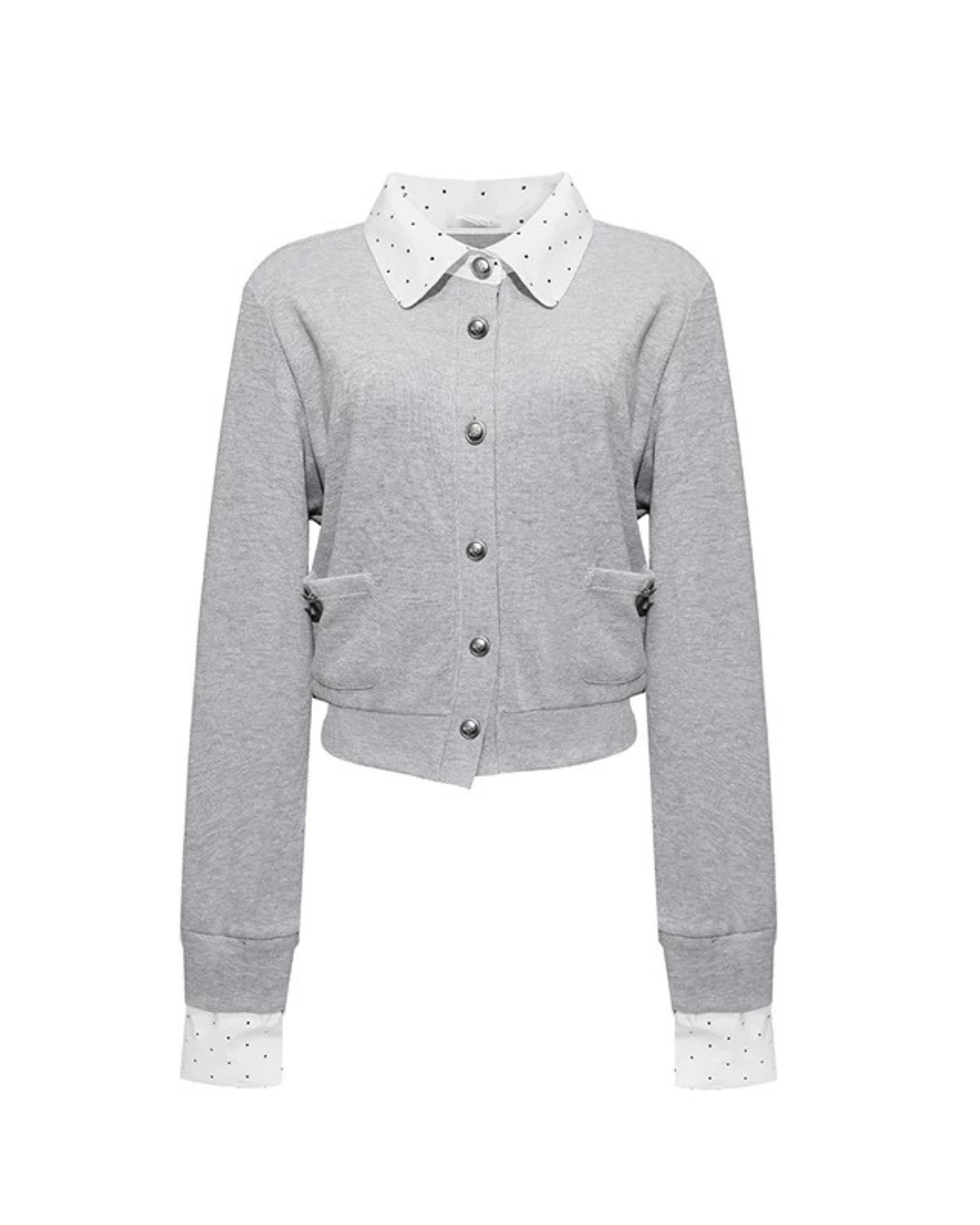 Studded Collar Cardigan