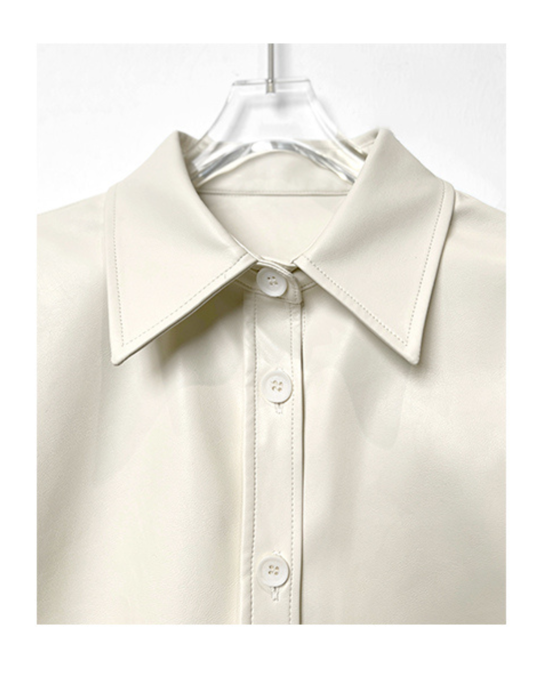 Lightweight Vegan Leather Shirt