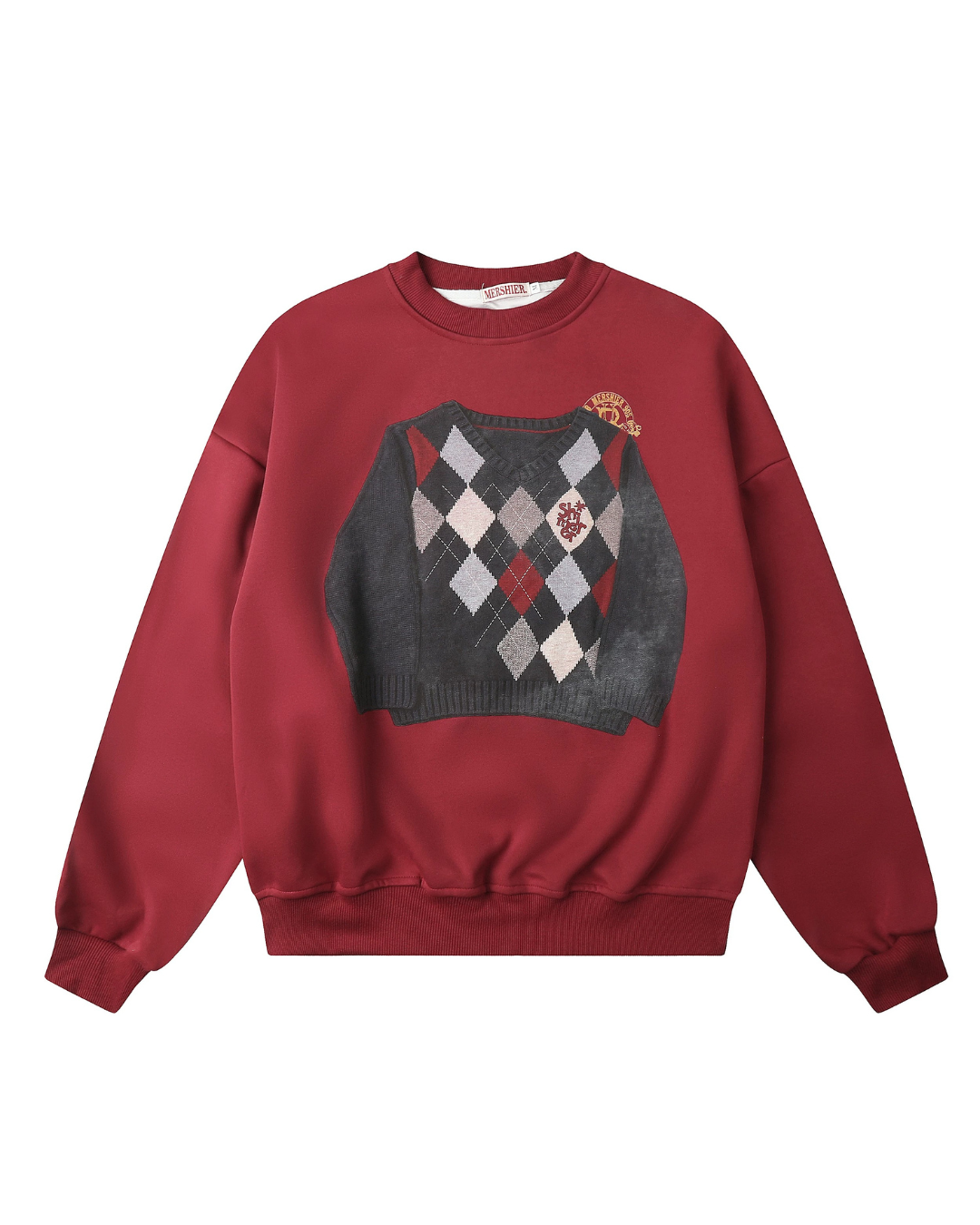 Knit Patch Sweatshirt