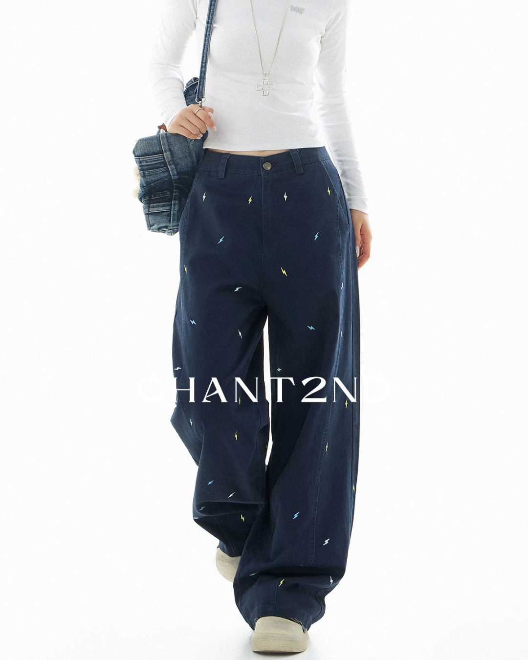 Embroidered Bolt Trousers