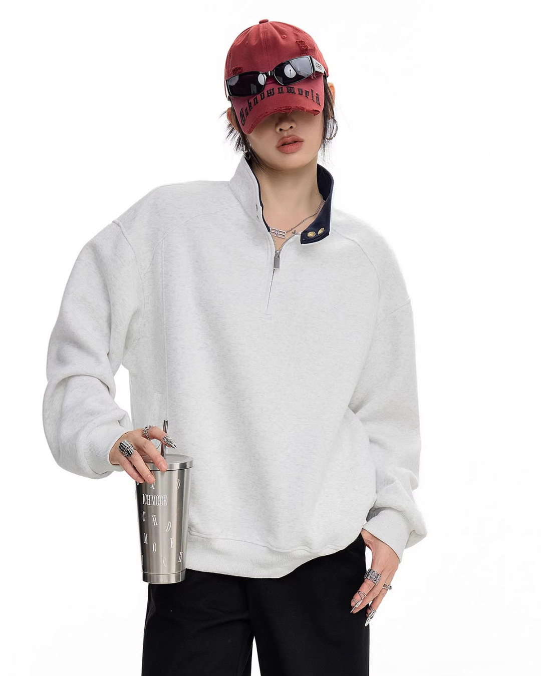 Half Zip Sweat Pullover