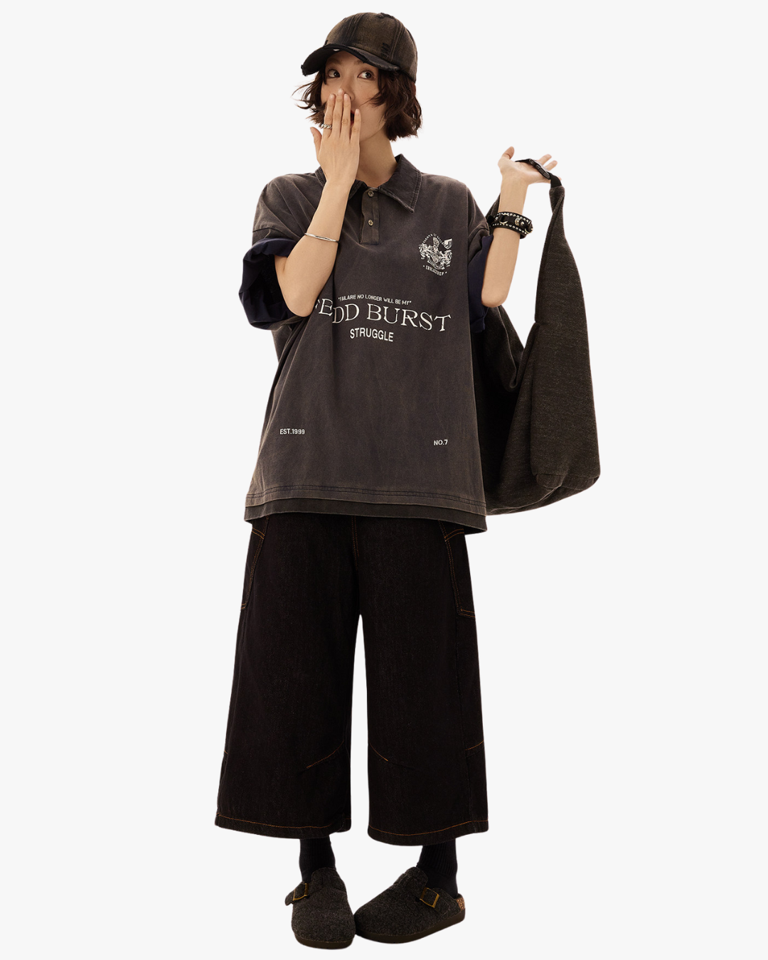 Struggle Graphic Oversized Polo