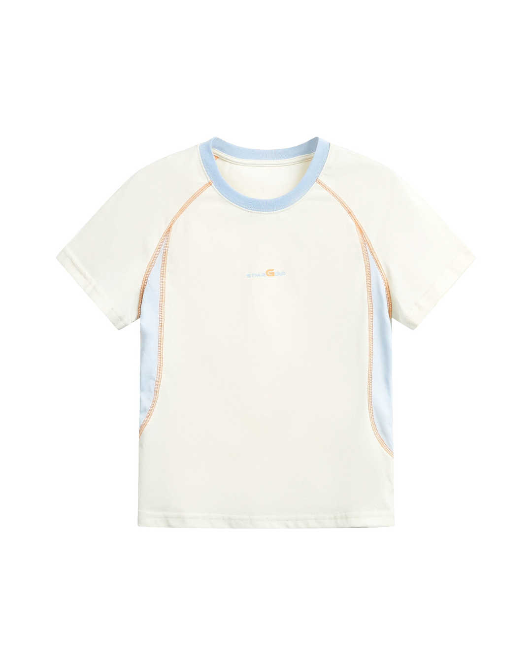 Seam Detail Raglan Color Block Tee