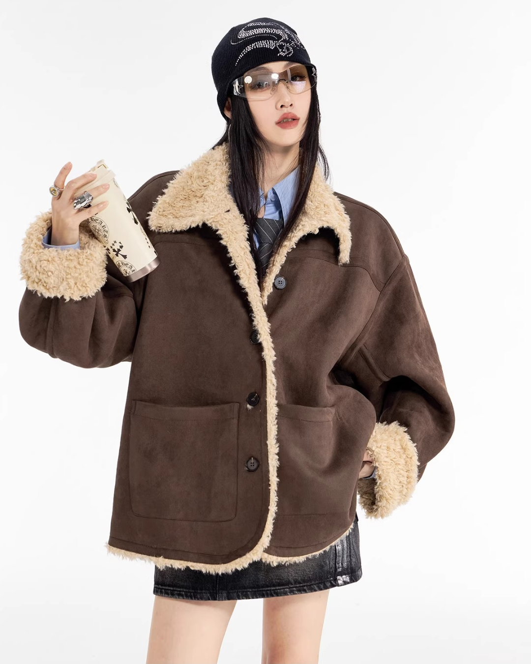 Boa Shearling Oversized Jacket