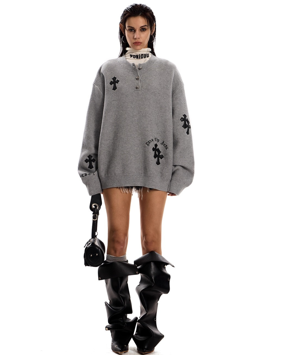 Pixel Art Skeleton Oversized Sweat