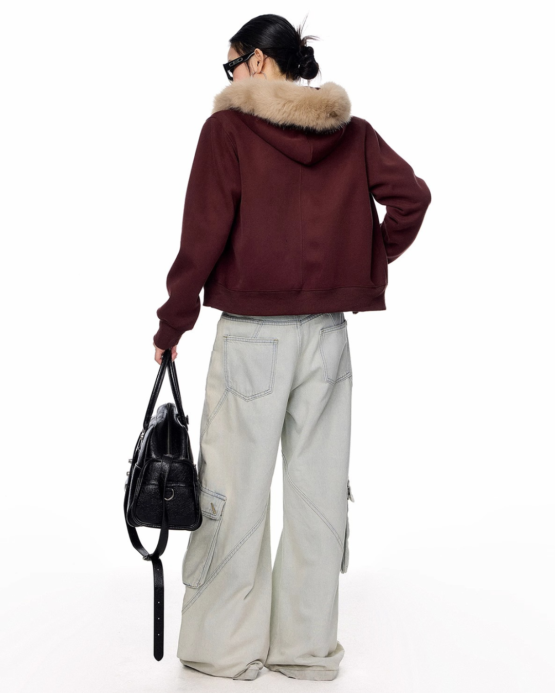 Fur Hood Short Jacket