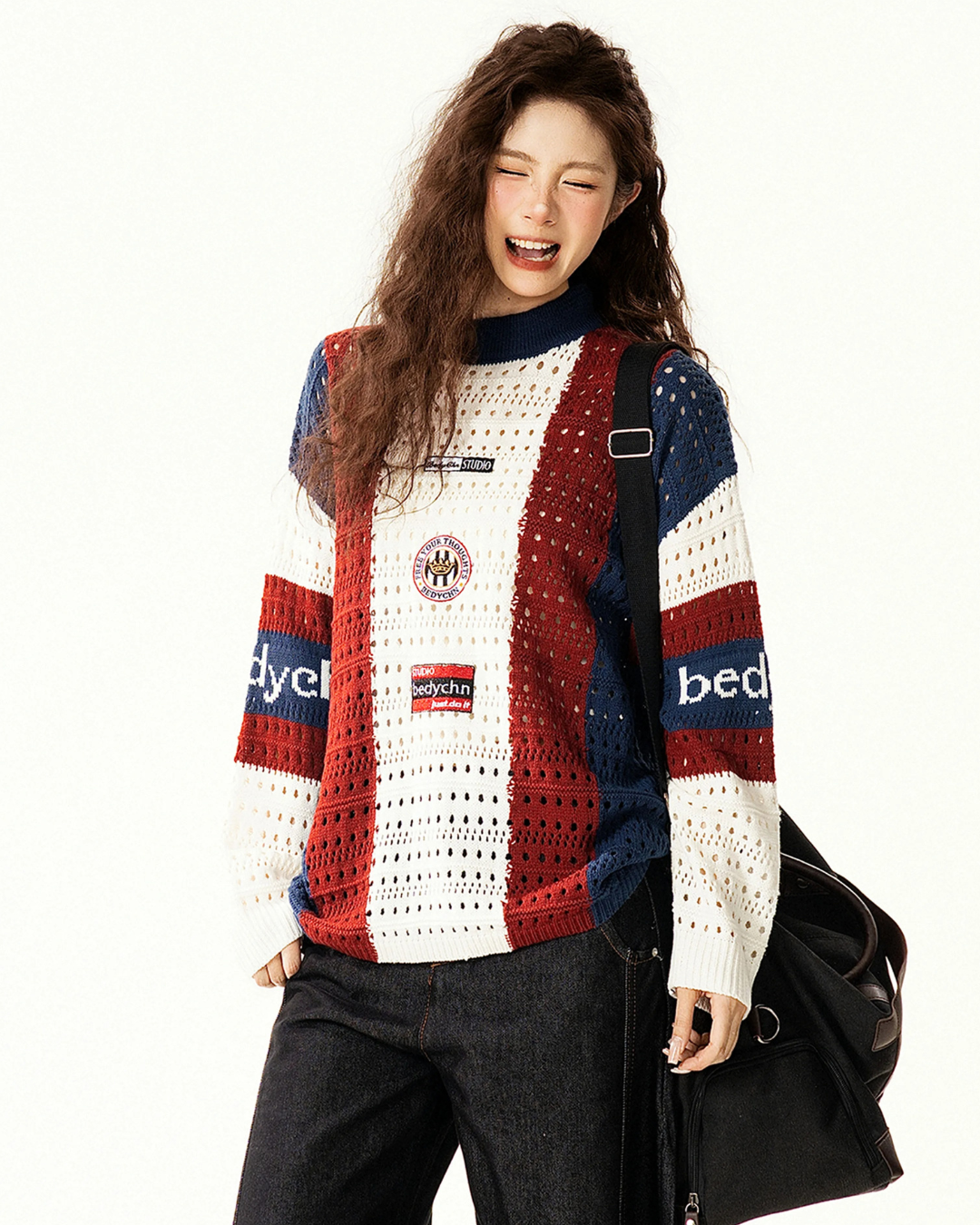 Varsity Crochet Knit