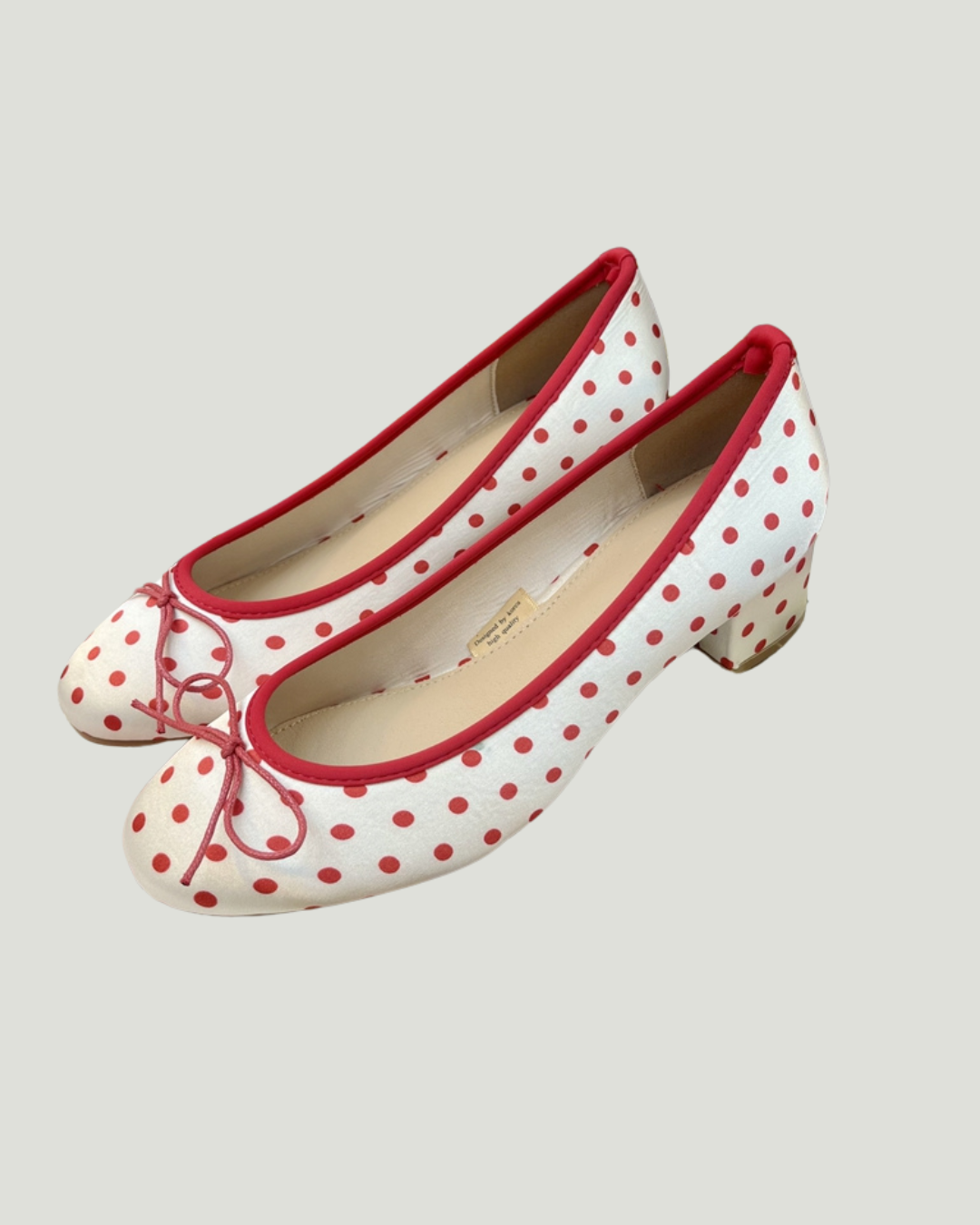 Retro Ballet Ribbon Pumps